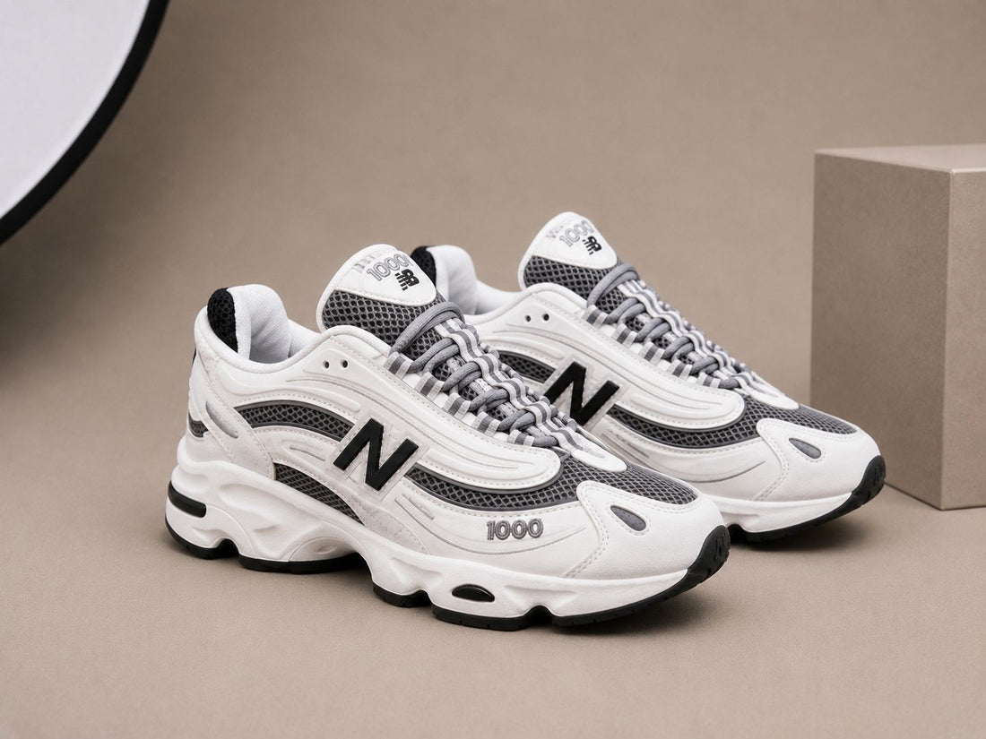 Sneakers Damă Albi cu Gri, Talpă Groasă, Model Fashion Premium, Confortabili și Moderni