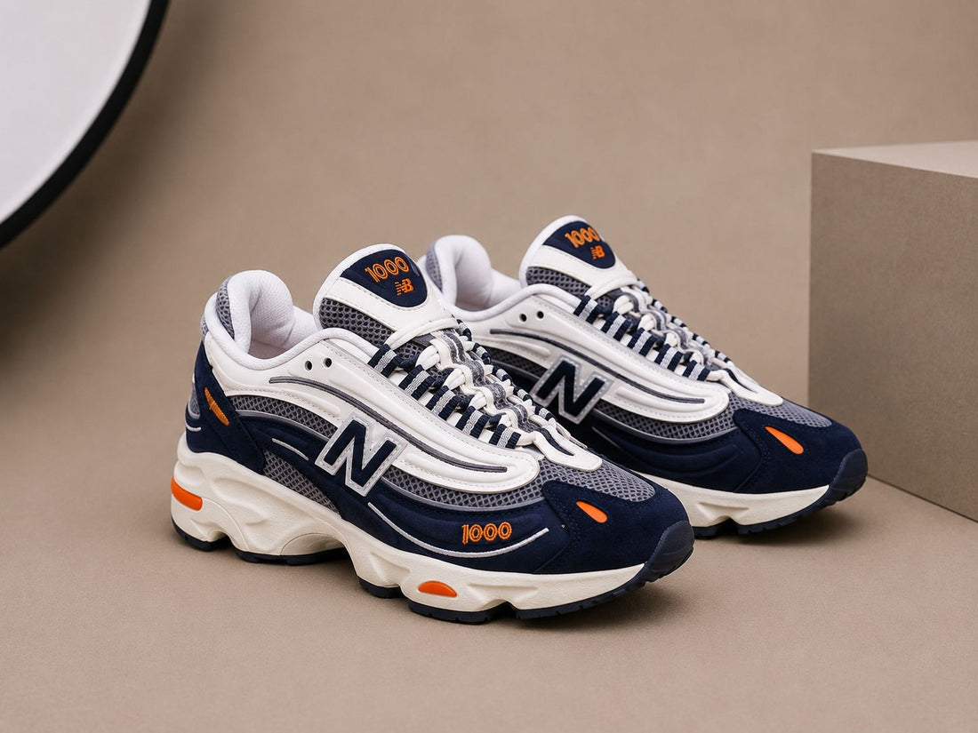 Sneakers Damă Alb-Albastru Premium, Talpă Groasă, Model Casual sport
