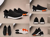 Pantofi Casual Bărbați Slip-On Negri, Confort Premium,