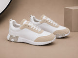 Pantofi Casual Bărbați Alb-Bej, Design Modern și Confortabil,