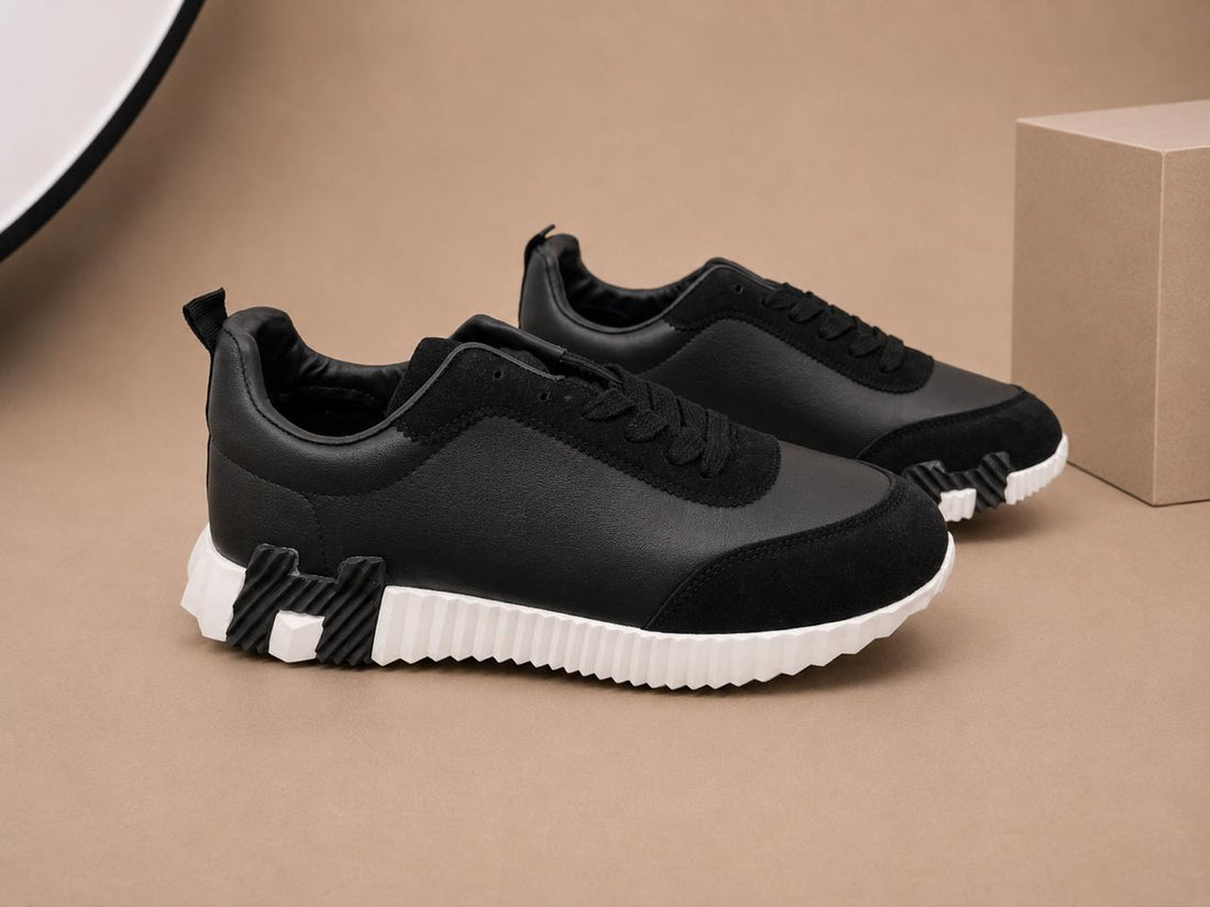 Pantofi Casual Bărbați Negri, Design Modern și Confort Premium,