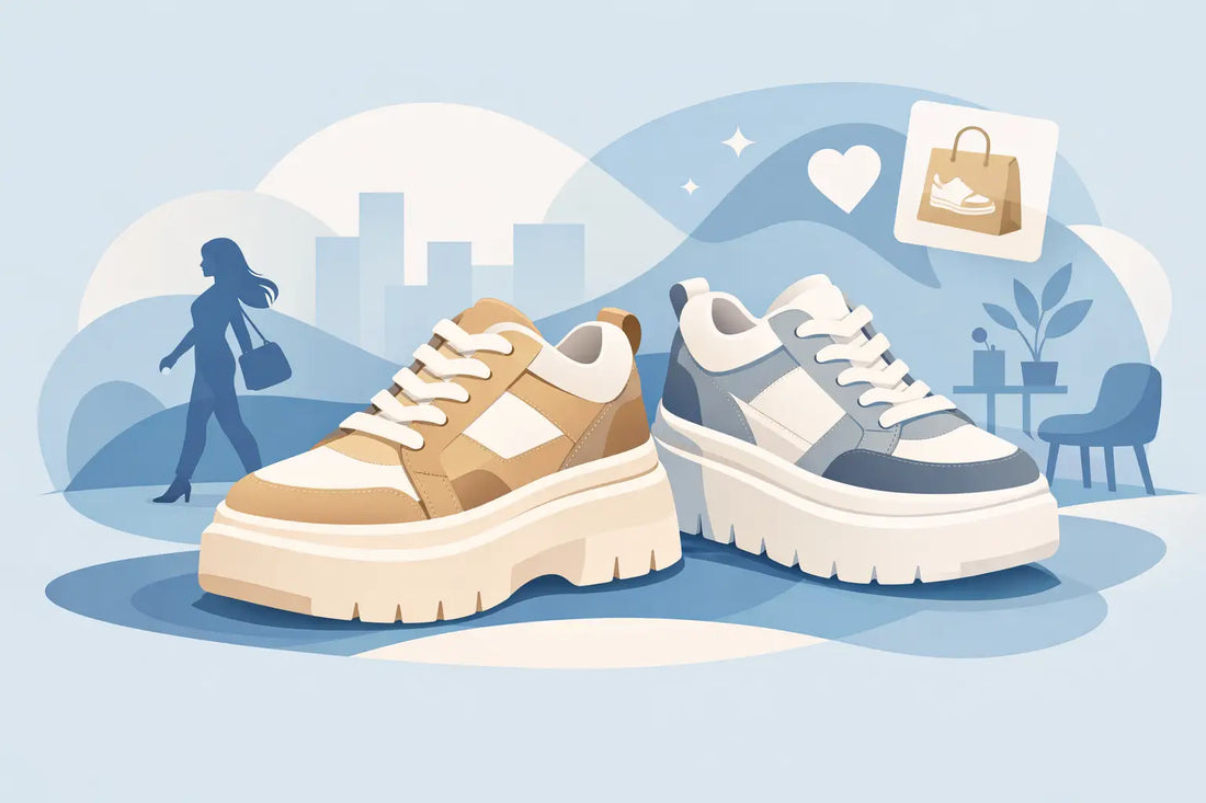 Sneakers cu platformă pentru stil și confort