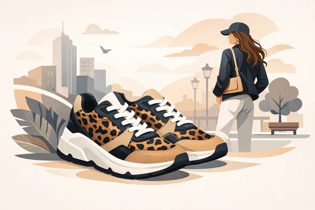 Sneakers animal print damă pentru stil urban