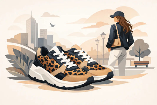 Sneakers animal print damă pentru stil urban