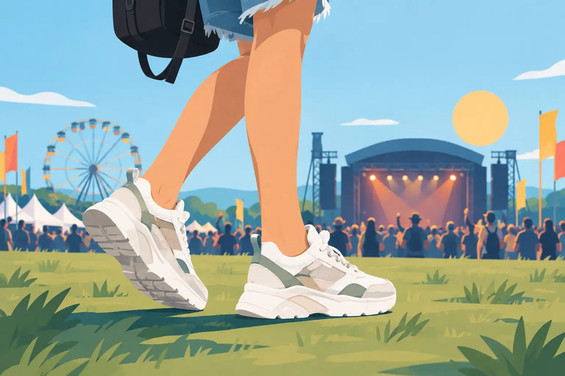 Sneakers pentru festival care țin pasul cu tine