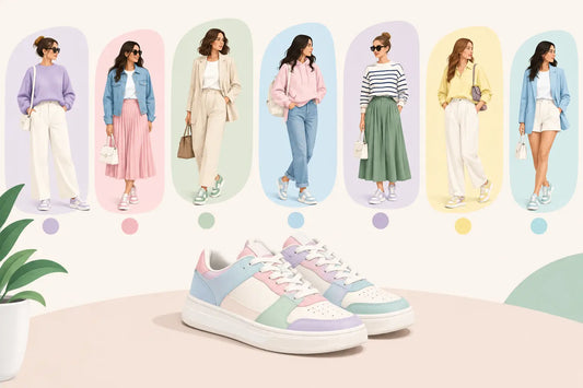 Cum asortezi sneakers pastelati: 7 idei ușoare