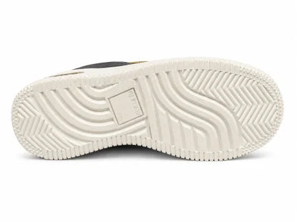 Replay® Pantofi Casual Damă Negri cu Platformă Albă și Detalii Aurii,