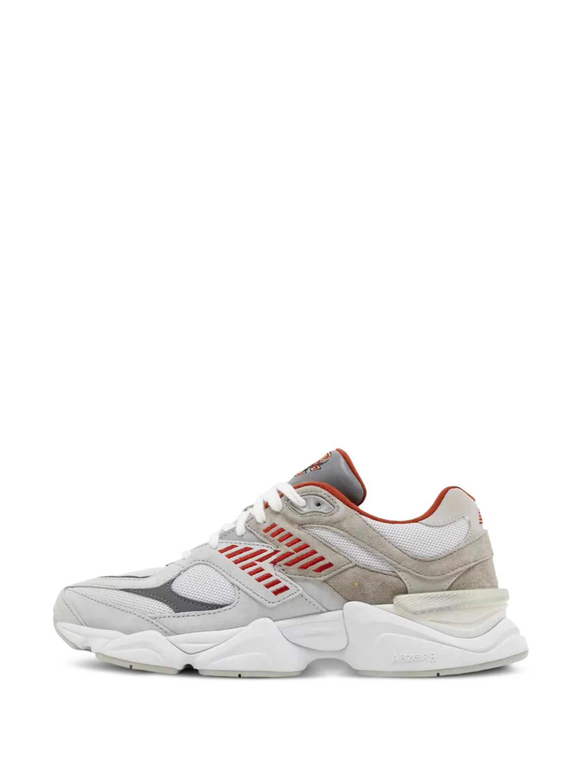 New Balance – Alb cu Gri și Roșu | Bărbați