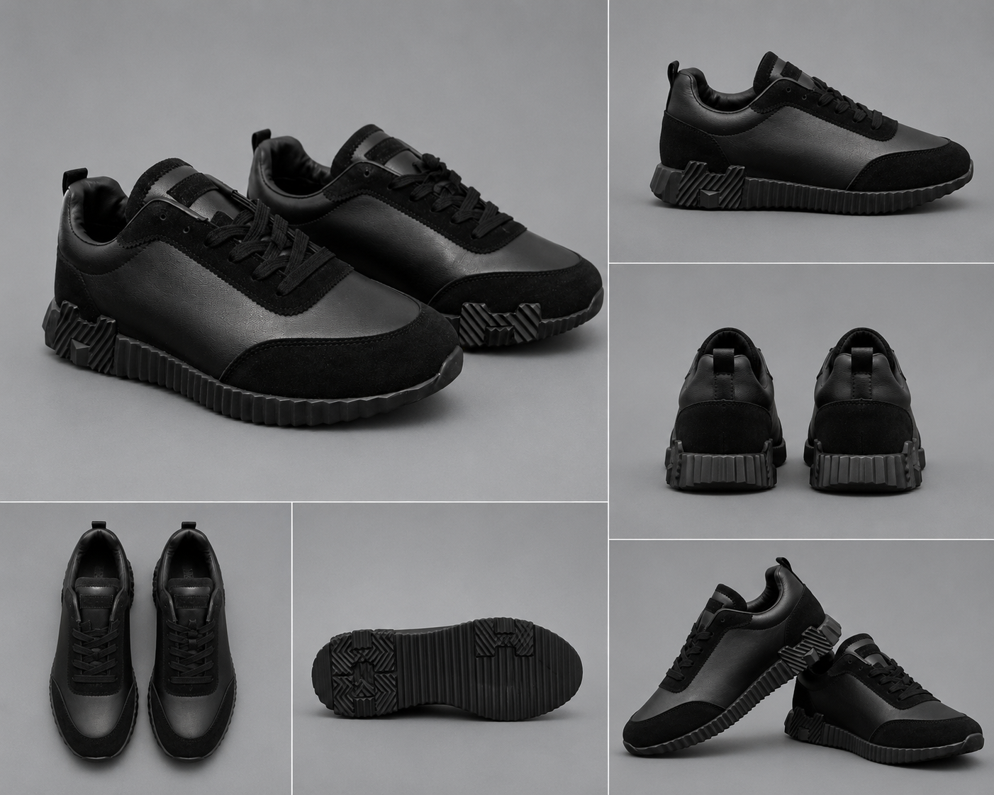 Pantofi Casual Bărbați Negri All Black, Confort Premium