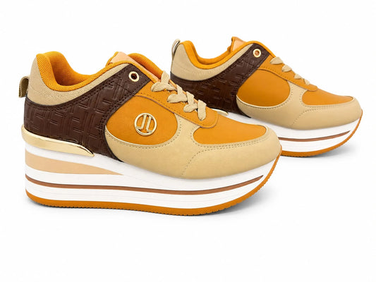 Original Sneakers Damă Galben Muștar Casual