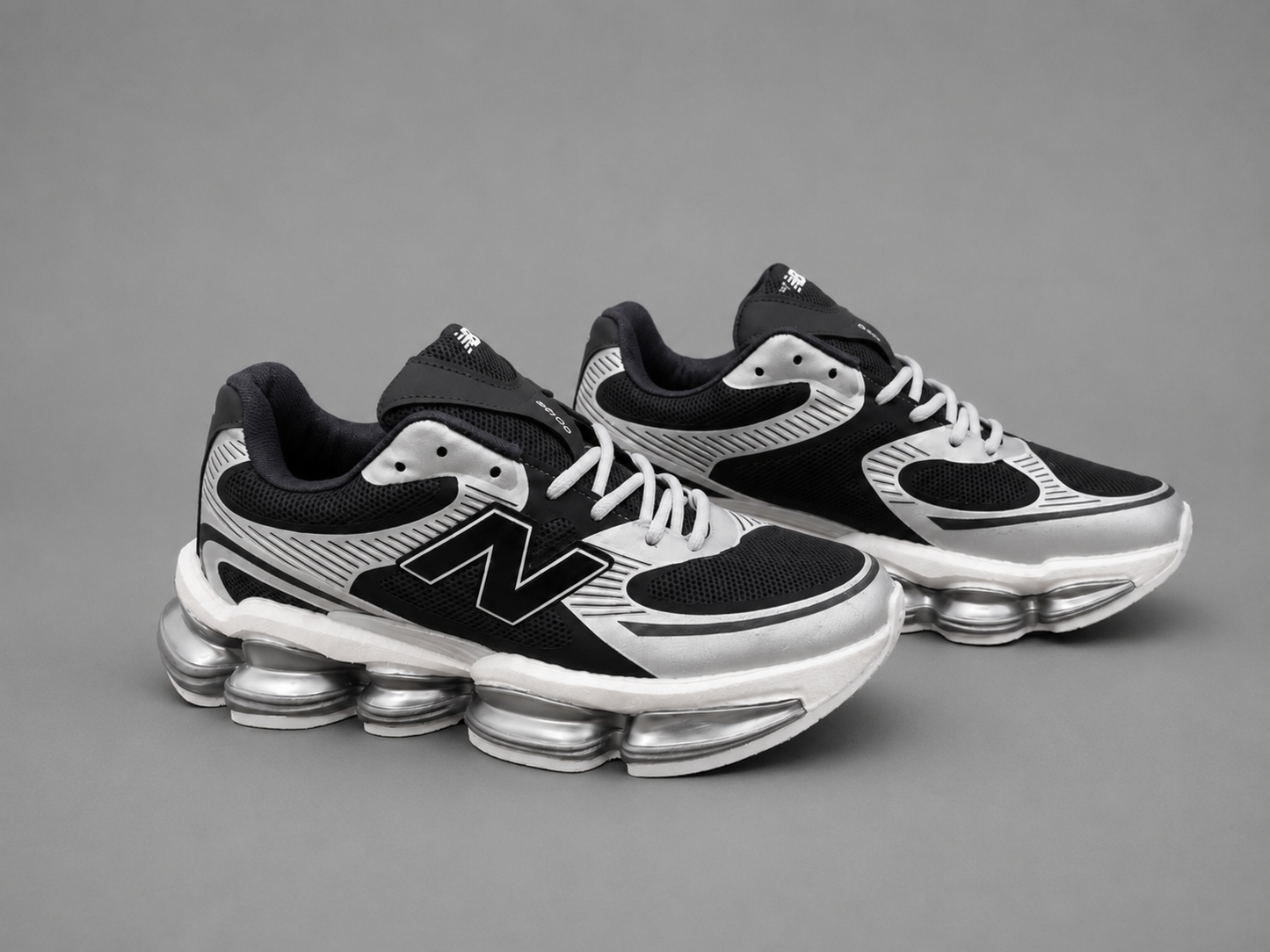 Sneakers Bărbați Gri-Negru Premium, Talpă Air Cushion, Mărimi