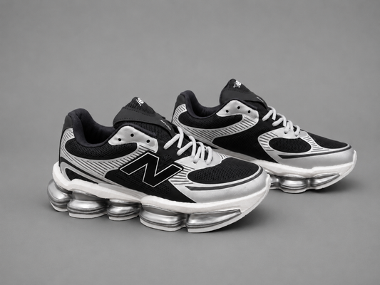 Sneakers Bărbați Gri-Negru Premium, Talpă Air Cushion, Mărimi