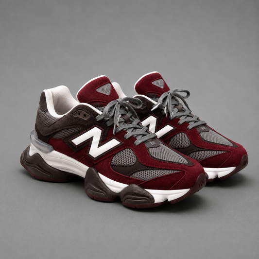Sneakers Damă Bordo-Gri, Talpă Groasă, Design Urban, Confort Premium