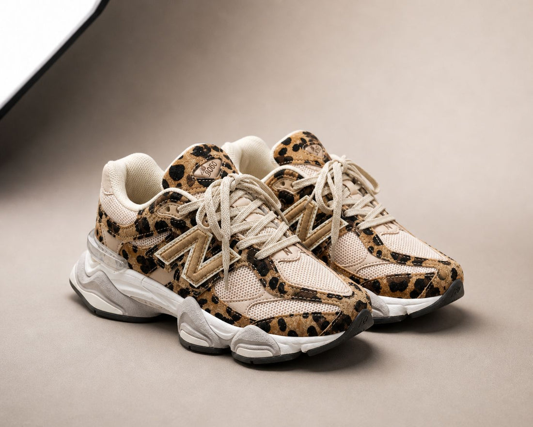 Sneakers Damă Animal Print Bej, Talpă Groasă, Stil Urban, Confort Premium