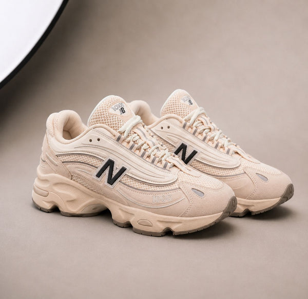 Sneakers Damă Bej Crem cu Talpă Groasă,din Piele Întoarsă Model Fashion Premium, Confortabili și Moderni,