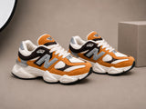 Sneakers Damă Portocaliu Premium, Talpă Groasă, Piele Întoarsă,