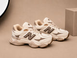Sneakers Damă Crem Premium, Talpă Groasă, Piele Întoarsă,