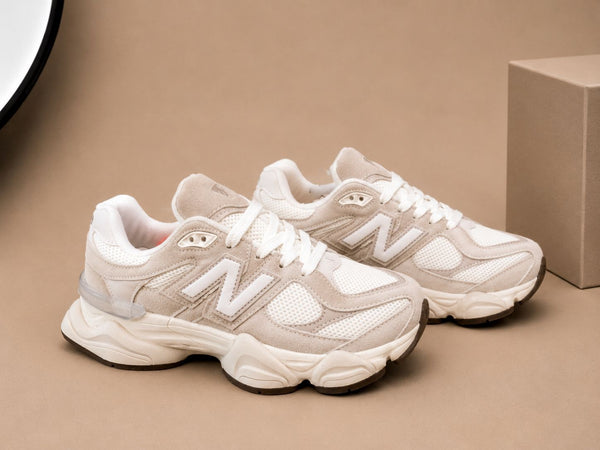Sneakers Damă Bej Deschis , Piele Întoarsă, Talpă Groasă,