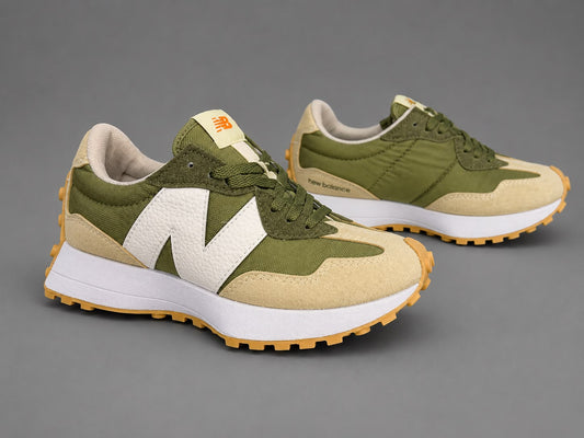 Pantofi sport damă verde olive, design casual, talpă confortabilă,