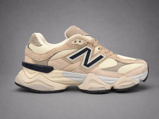 Sneakers Damă Beige & Cream – Design Urban Modern, Accente Negre și Talpă Confortabilă cu Absorbție a Șocurilor