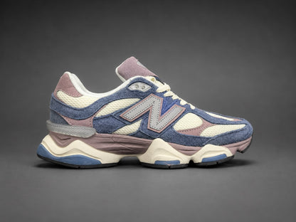 Sneakers Damă Blue & Purple – Design Urban Modern, Accente Crem și Talpă Confortabilă cu Absorbție a Șocurilor