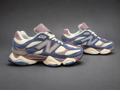 Sneakers Damă Blue & Purple – Design Urban Modern, Accente Crem și Talpă Confortabilă cu Absorbție a Șocurilor