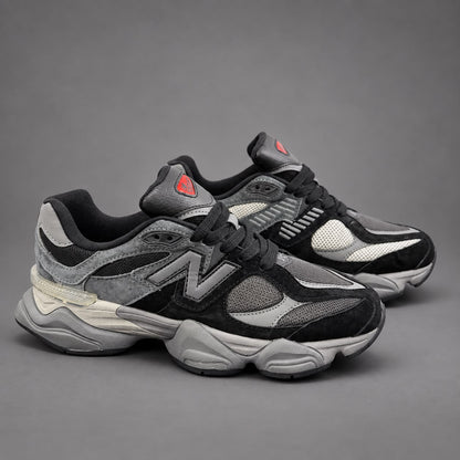 Sneakers Bărbați Negru & Gri – Design Urban Modern, Talpă Robustă și Detalii Contrastante