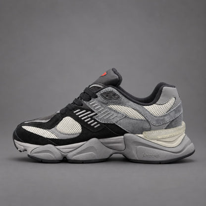 Sneakers Bărbați Negru & Gri – Design Urban Modern, Talpă Robustă și Detalii Contrastante