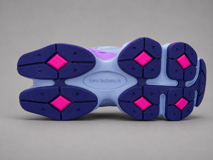 Sneakers Damă Lavender Sky – Design Sport-Urban, Accente Roz Neon și Talpă Confortabilă cu Absorbție a Șocurilor