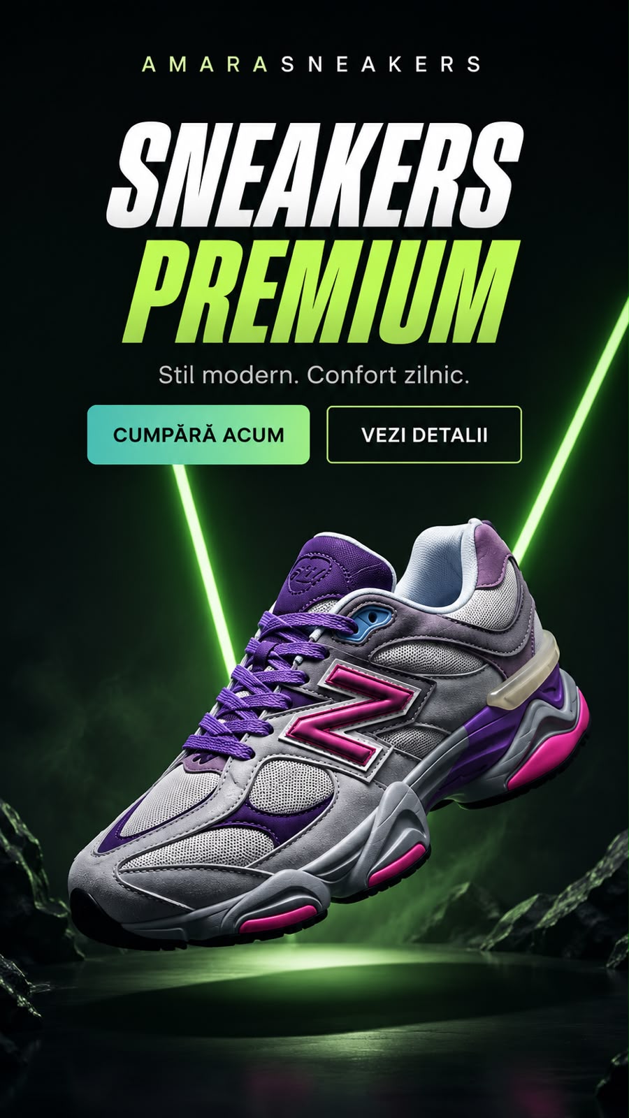 AMARA Sneakers Premium — Stil modern. Confort zilnic.