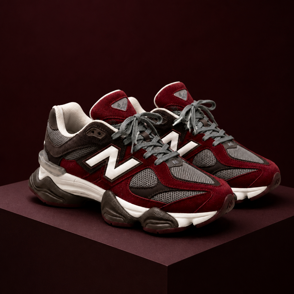 New Balance 9060 bordo și gri